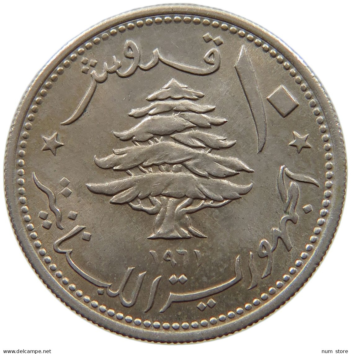 LEBANON 10 PIASTRES 1961  #a089 0863 - Libanon