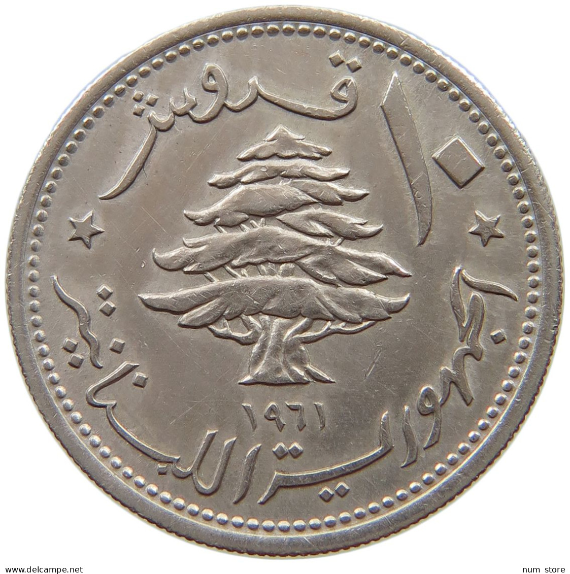 LEBANON 10 PIASTRES 1961  #a018 0227 - Liban