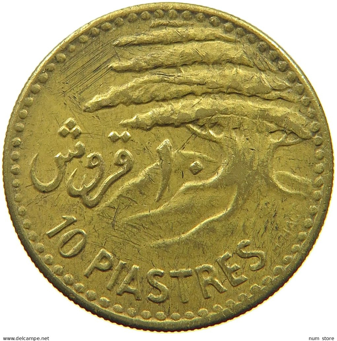 LEBANON 10 PIASTRES 1955  #a094 0631 - Lebanon