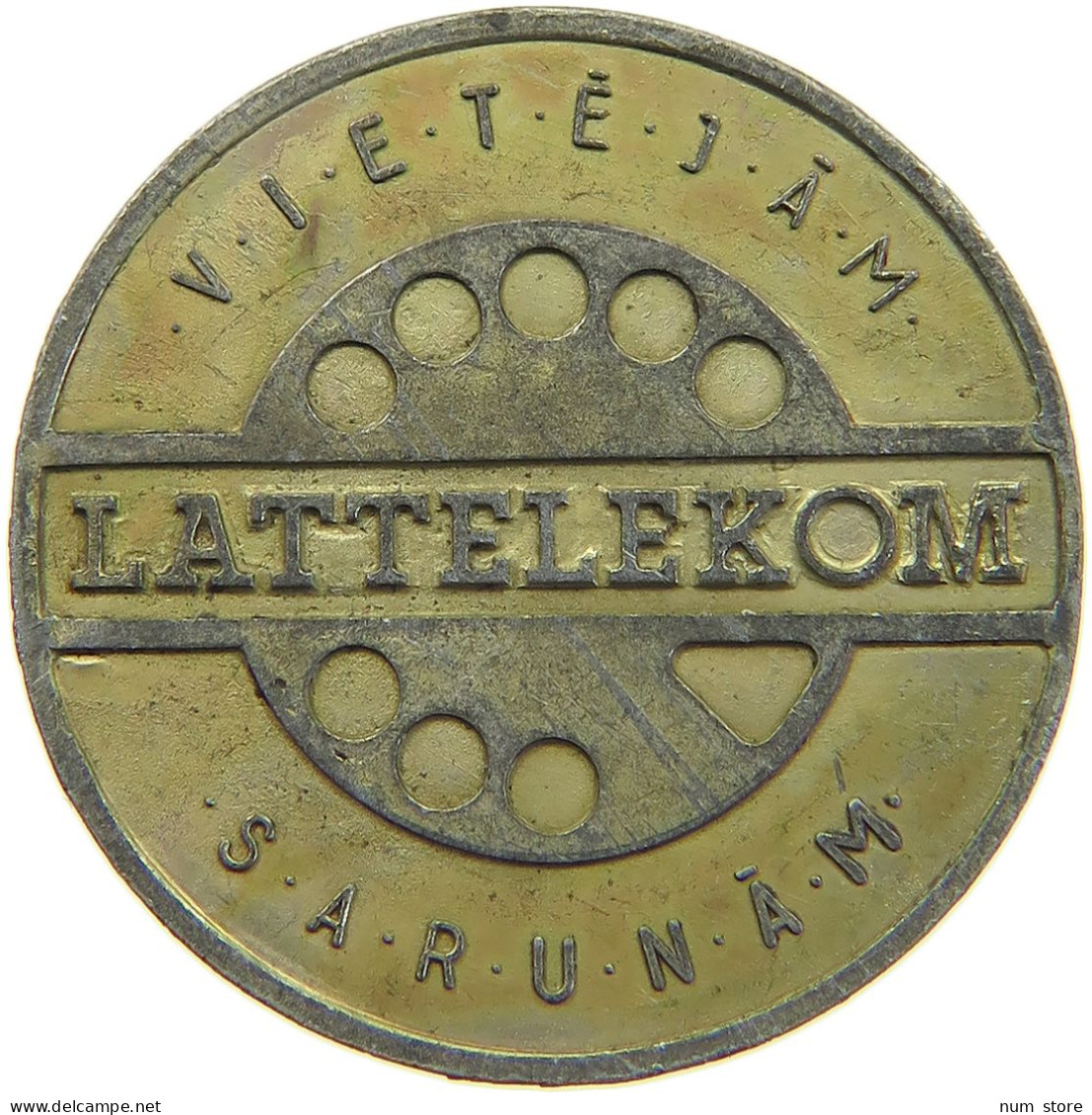 LATVIA TOKEN  LATVIA TOKEN LATTELEKOM #c030 0325 - Letland