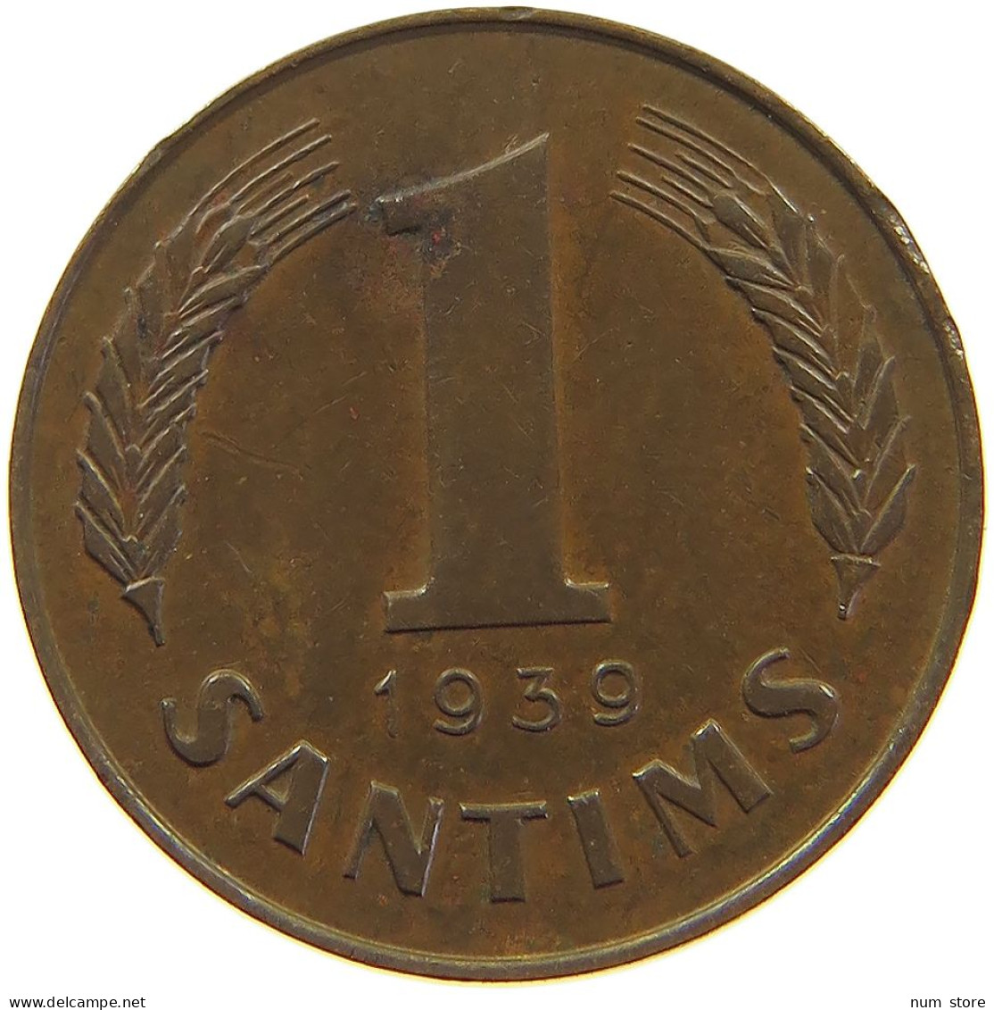 LATVIA SANTIMS 1939  #c065 0069 - Latvia