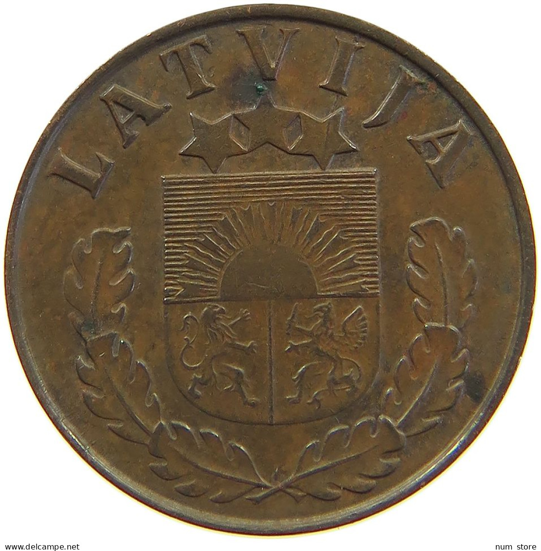 LATVIA SANTIMS 1939  #a067 0339 - Letland