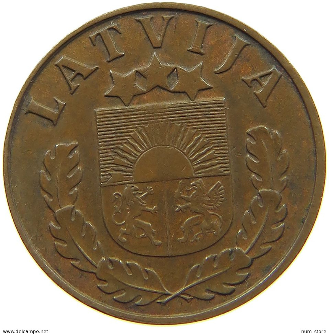 LATVIA SANTIMS 1937  #a085 1001 - Latvia