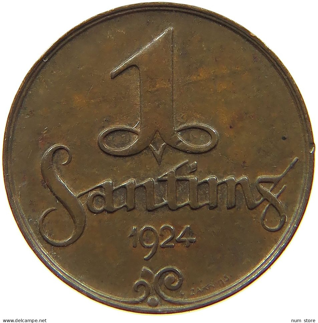 LATVIA SANTIMS 1924  #s078 1175 - Latvia