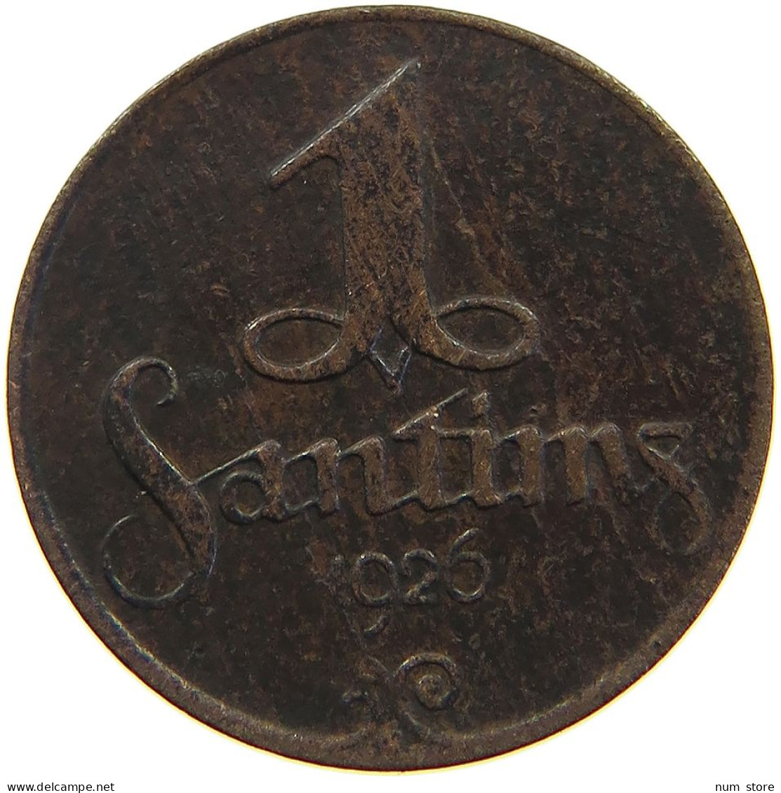 LATVIA SANTIMS 1926  #a067 0411 - Lettonie