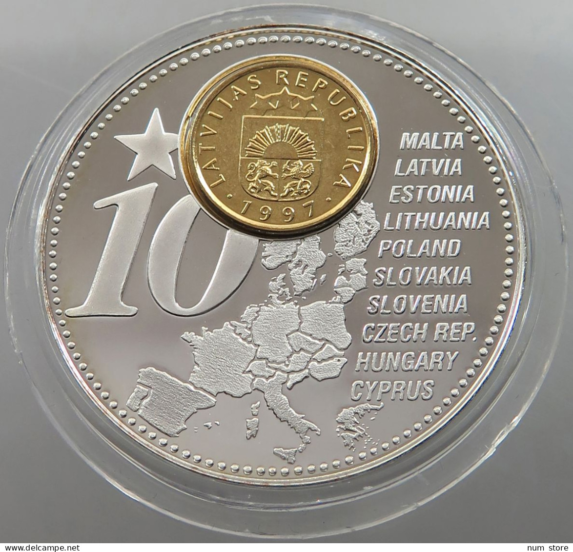 LATVIA MEDAL 2006 THE FORTHCOMING NEW EURO COUNTRIES #sm06 0215 - Latvia
