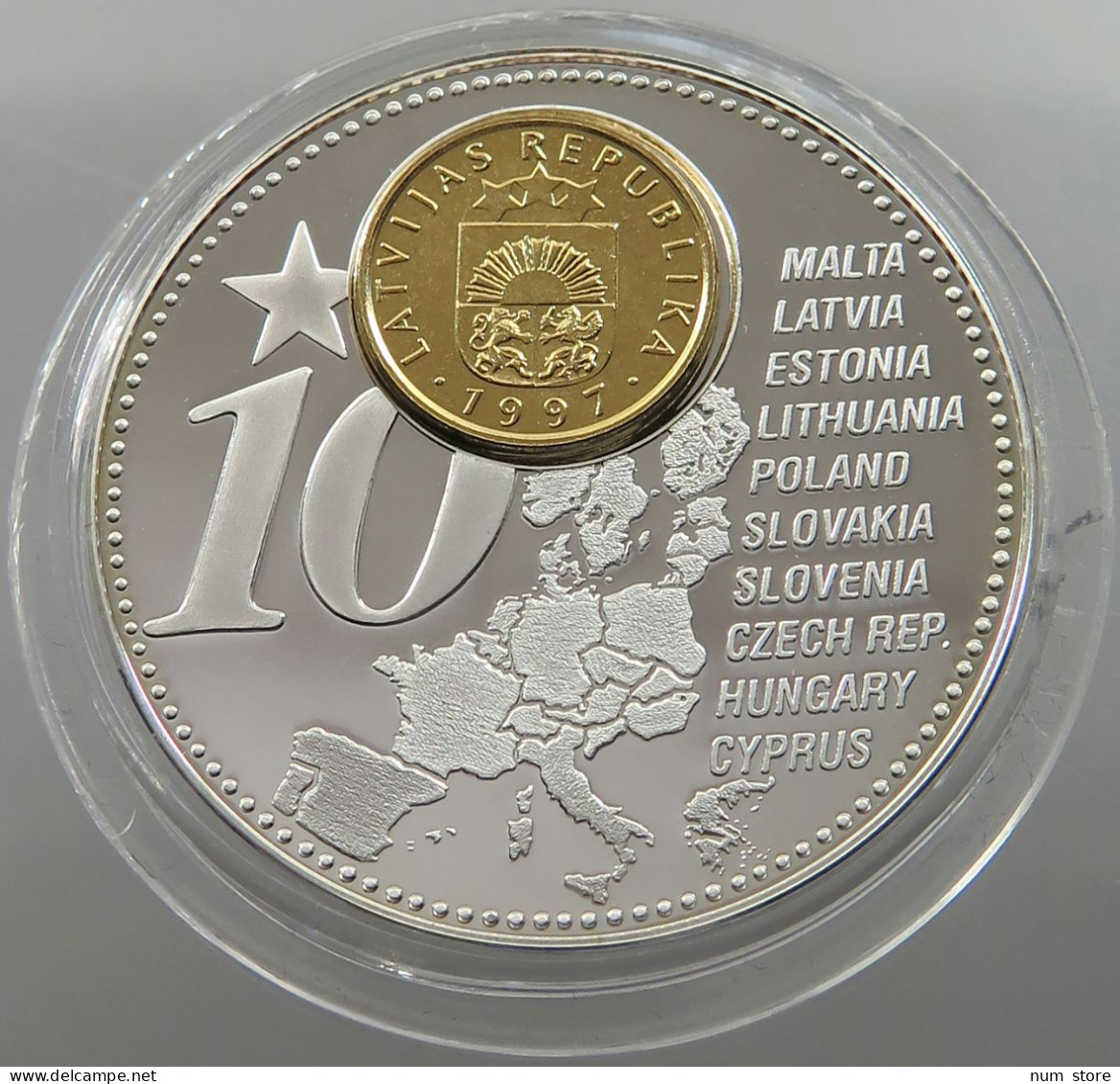 LATVIA MEDAL 2006 THE FORTHCOMING NEW EURO COUNTRIES #sm06 0211 - Lettonie