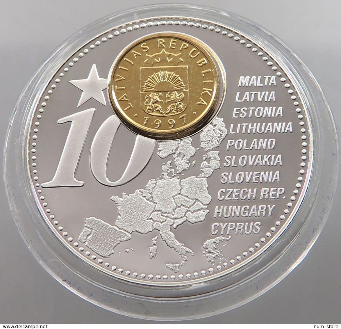 LATVIA MEDAL 2006 THE FORTHCOMING NEW EURO COUNTRIES #sm06 0687 - Letland