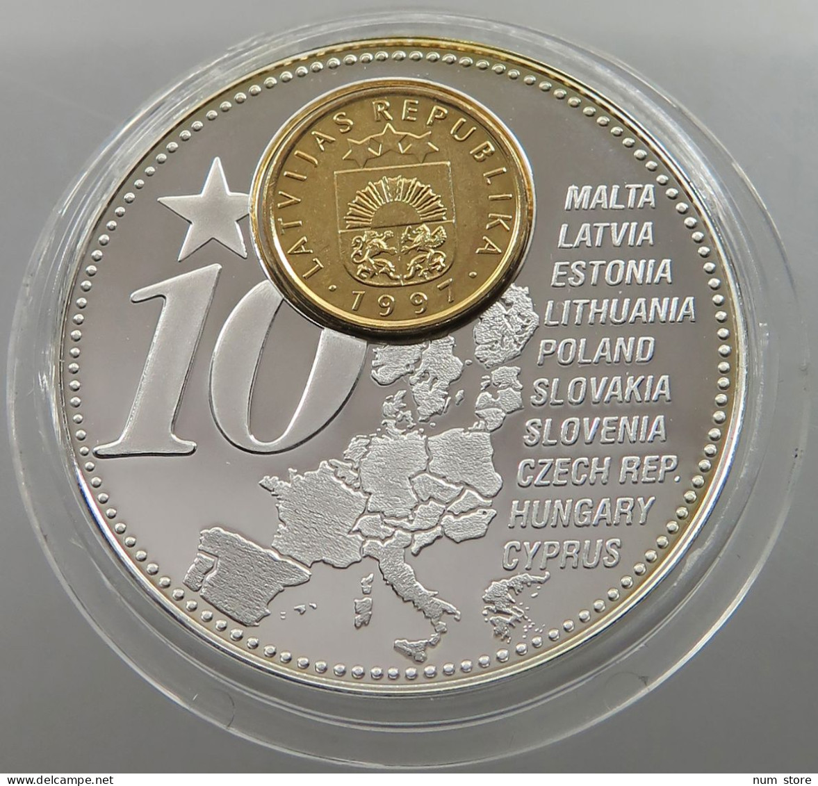 LATVIA MEDAL 2006 THE FORTHCOMING NEW EURO COUNTRIES #sm06 0219 - Lettonie