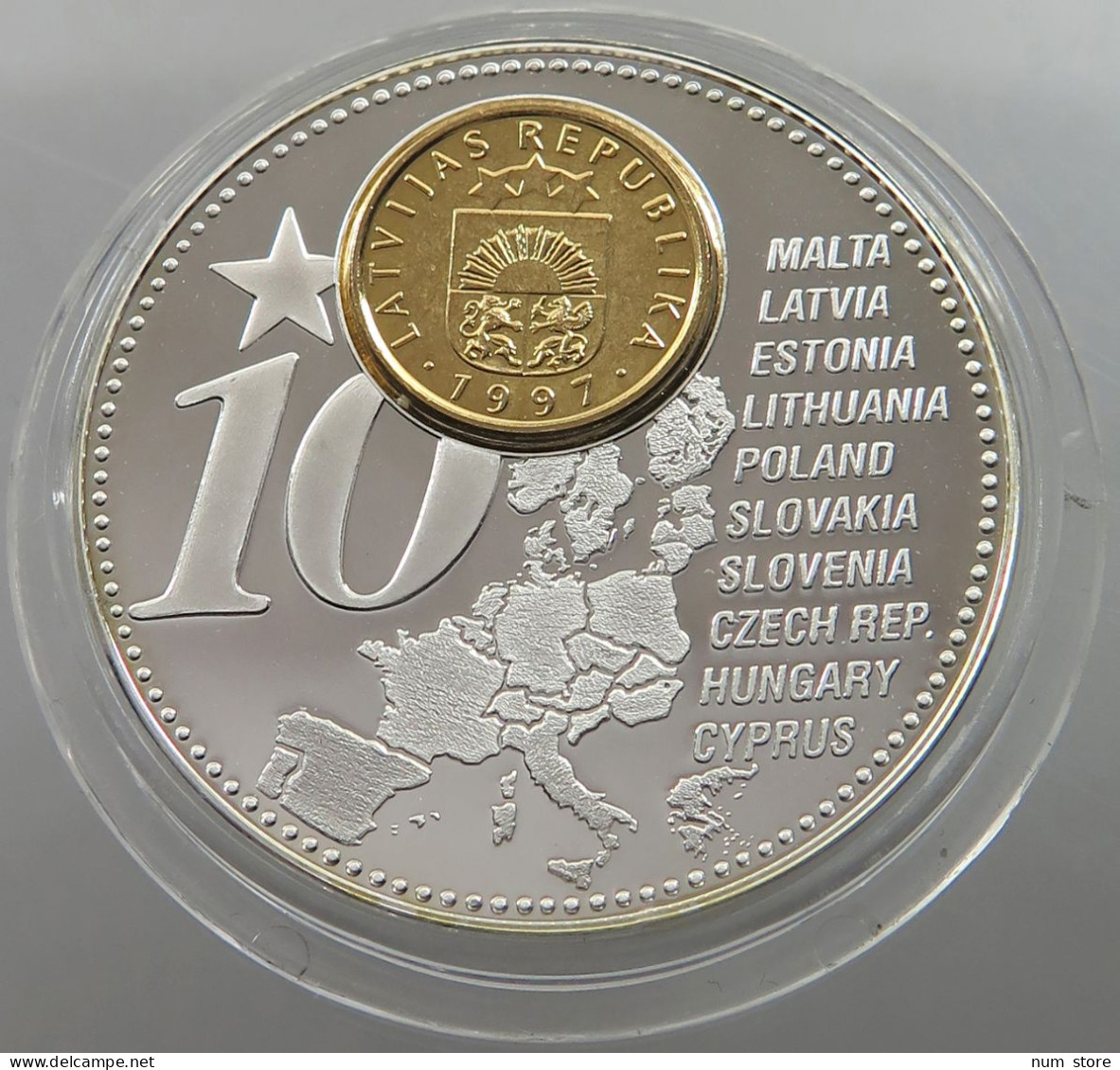 LATVIA MEDAL 2006 THE FORTHCOMING NEW EURO COUNTRIES #sm06 0213 - Latvia