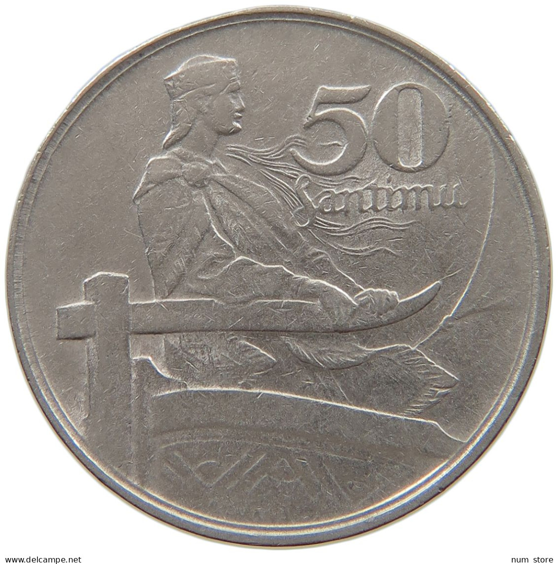 LATVIA 50 SANTIMU 1922  #c049 0159 - Lettonie