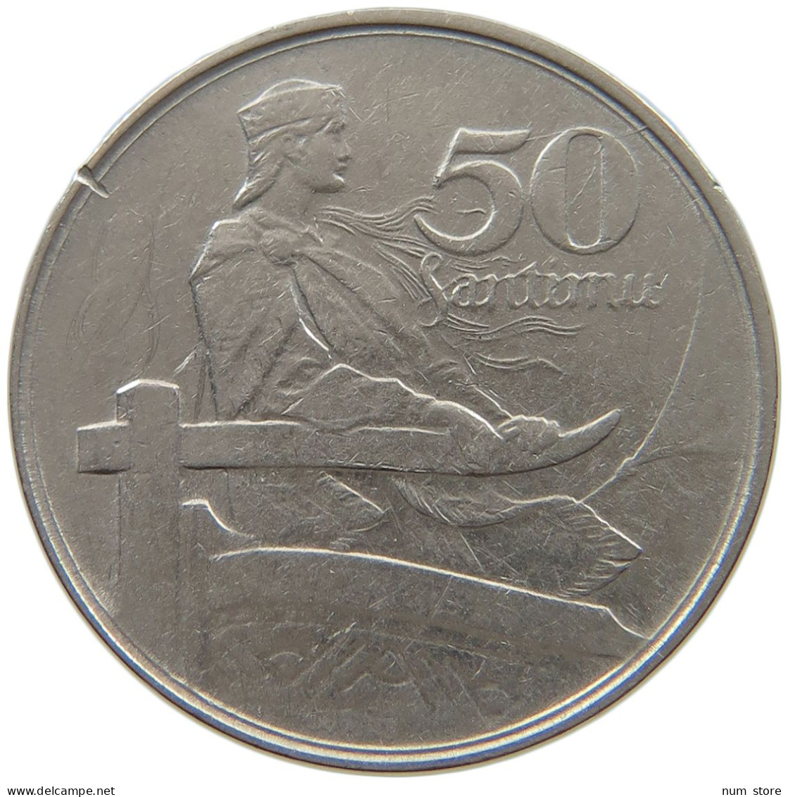LATVIA 50 SANTIMU 1922  #a072 0175 - Latvia
