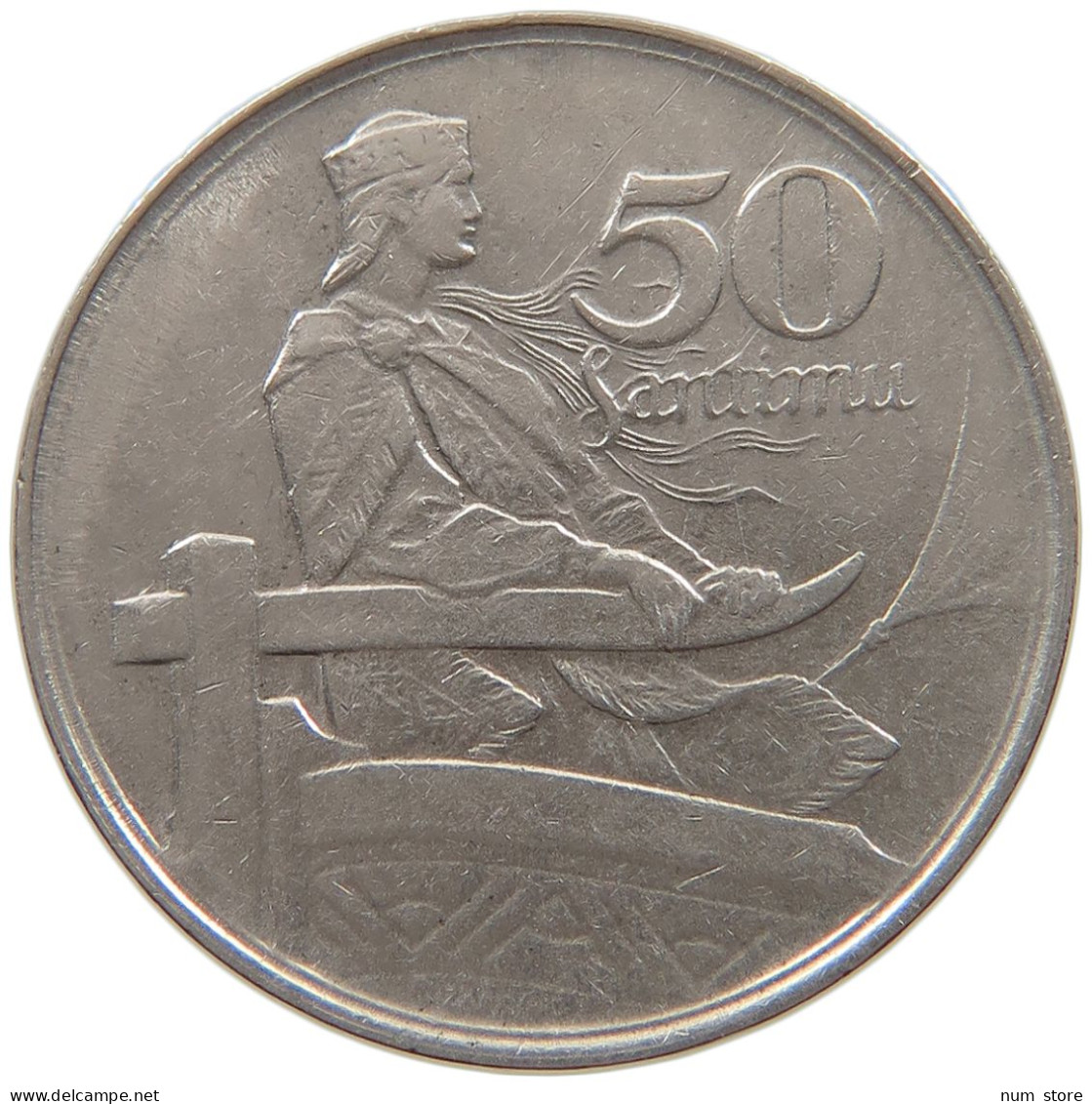 LATVIA 50 SANTIMU 1922  #a061 0187 - Latvia