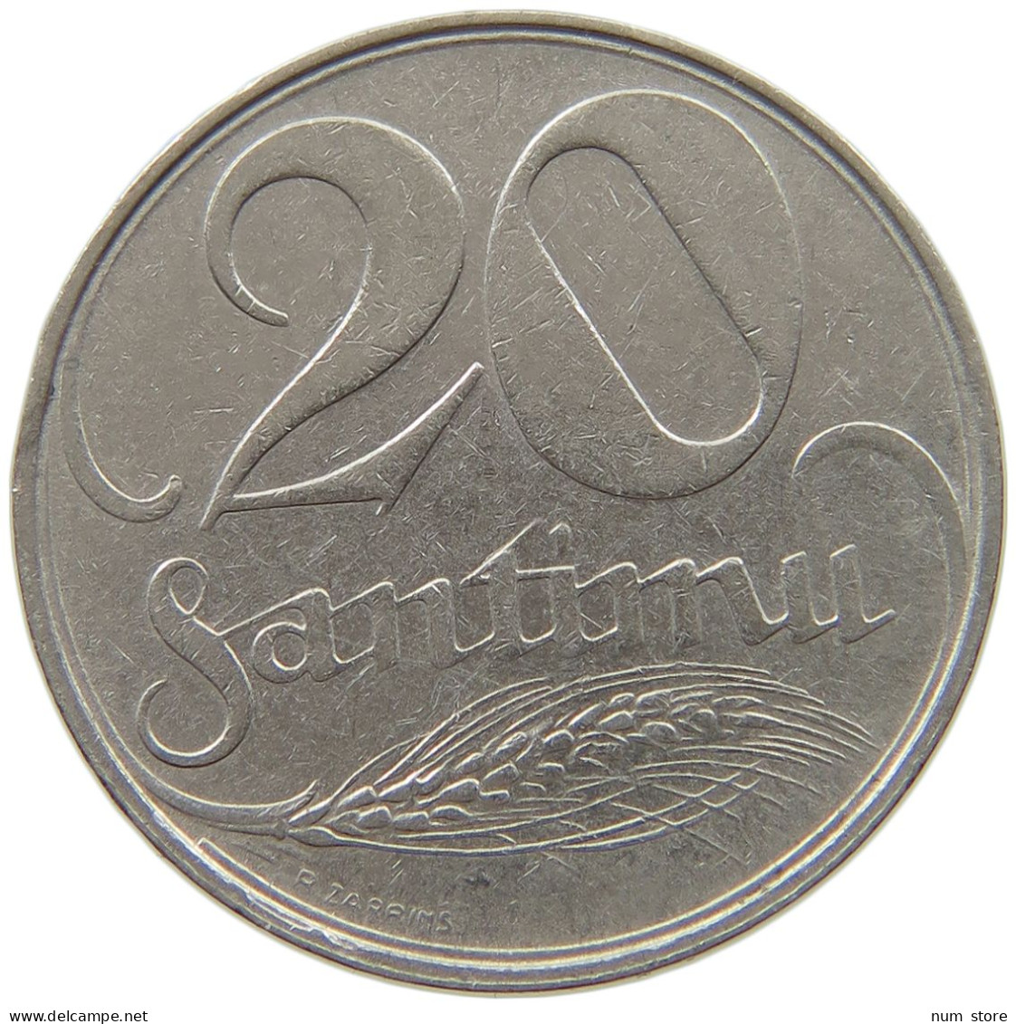 LATVIA 20 SANTIMU 1922  #s067 0747 - Letland