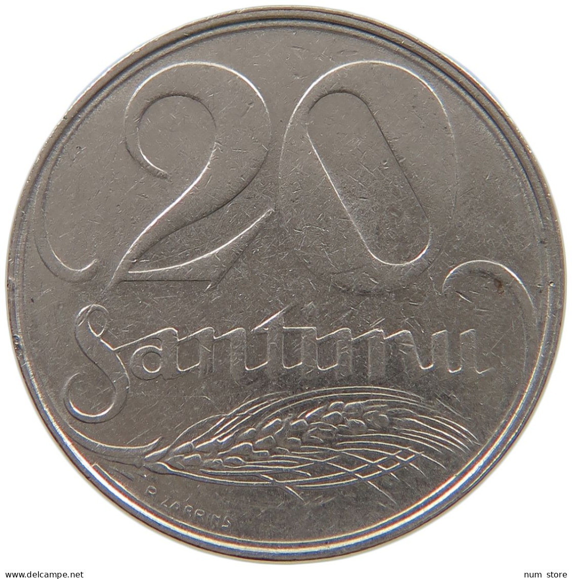 LATVIA 20 SANTIMU 1922  #a080 0321 - Lettonie