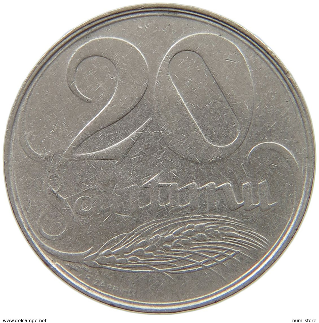 LATVIA 20 SANTIMU 1922  #s040 0335 - Lettonie