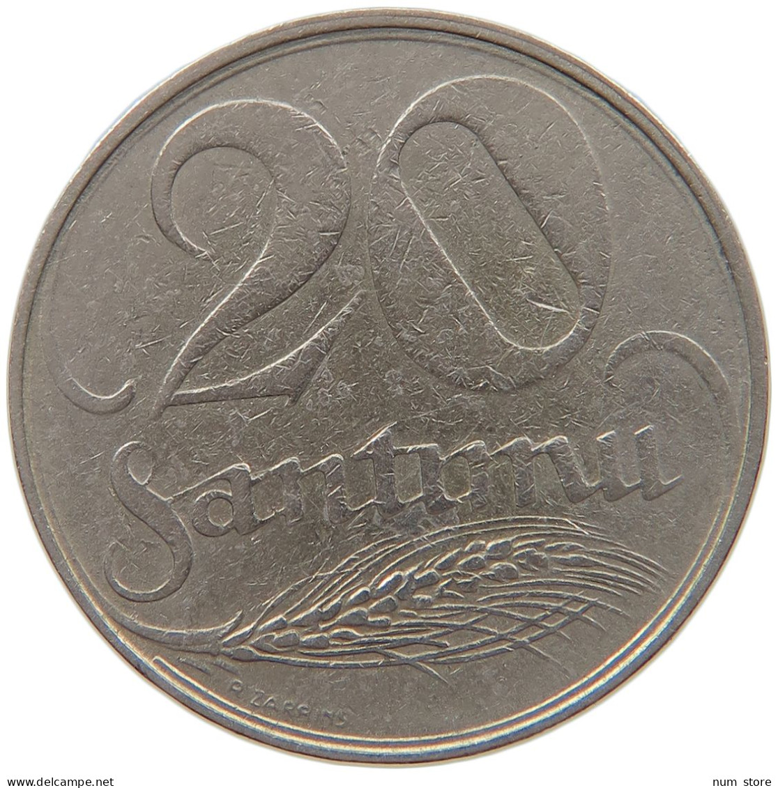 LATVIA 20 SANTIMU 1922  #s022 0015 - Lettonie