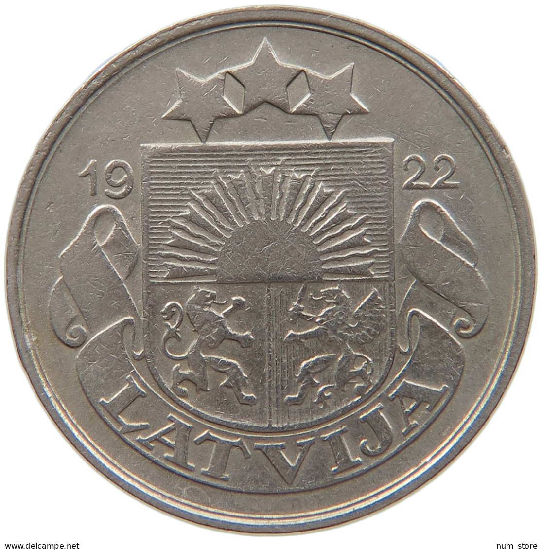 LATVIA 20 SANTIMU 1922  #s022 0015 - Latvia