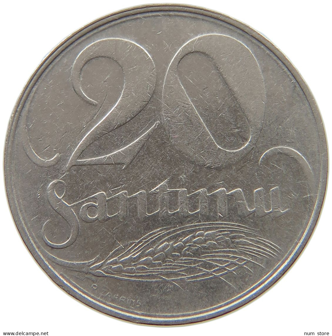 LATVIA 20 SANTIMU 1922  #a017 0287 - Letonia