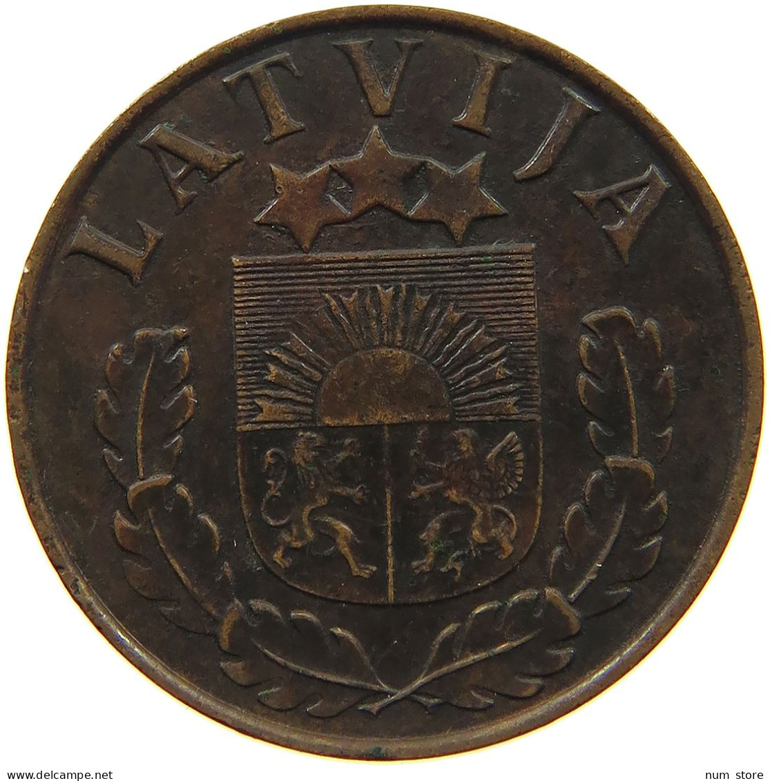 LATVIA 2 SANTIMI 1939  #c011 0203 - Lettonia