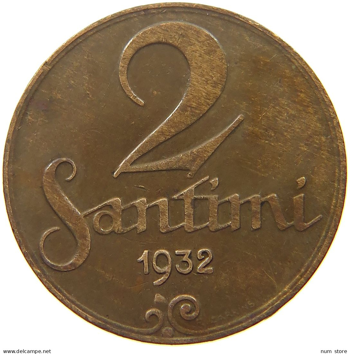 LATVIA 2 SANTIMI 1932  #s052 0031 - Latvia