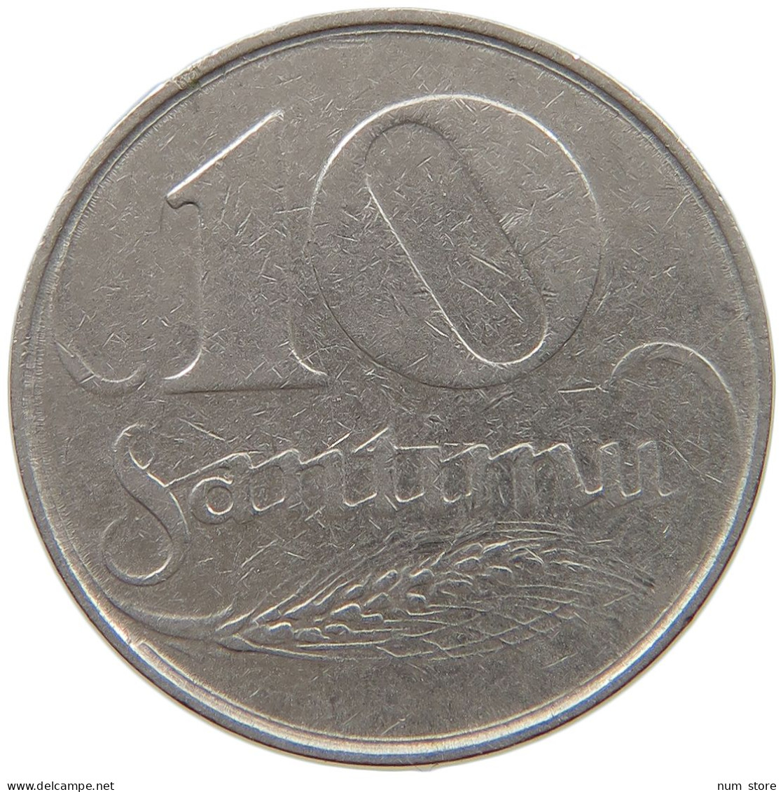 LATVIA 10 SANTIMU 1922  #s040 0601 - Lettland