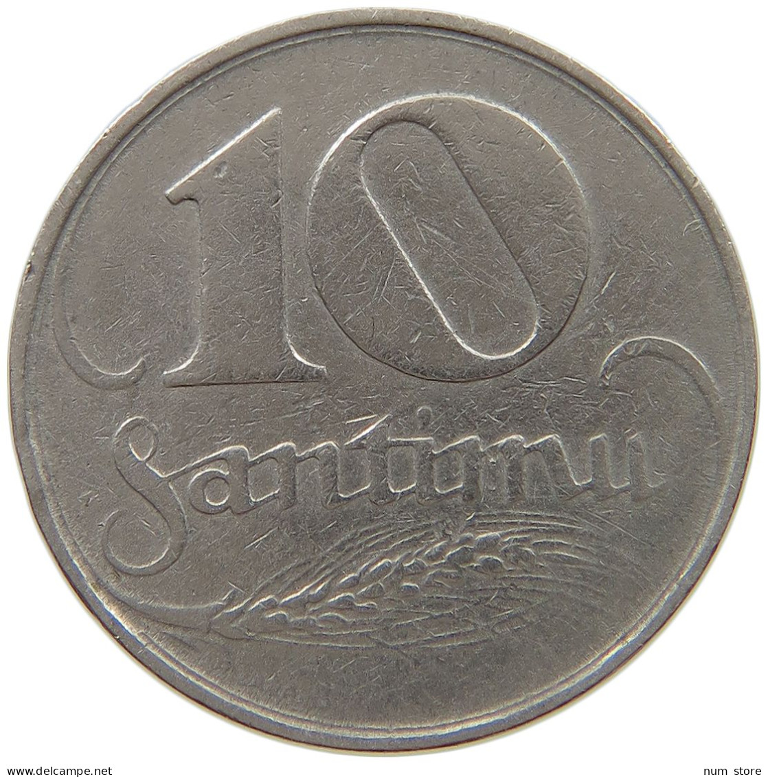 LATVIA 10 SANTIMU 1922  #s040 0503 - Letonia