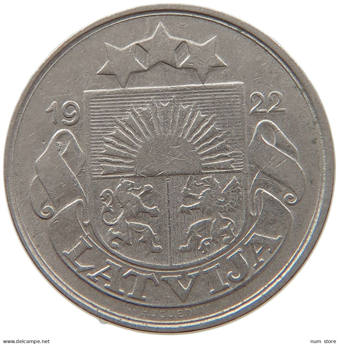 LATVIA 10 SANTIMU 1922  #s014 0169 - Lettonia