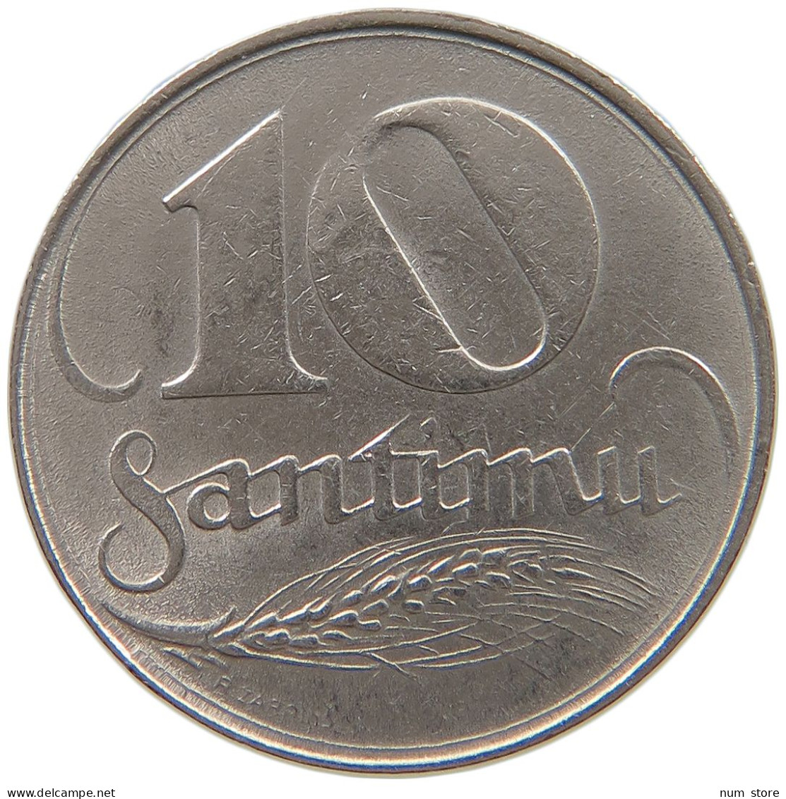 LATVIA 10 SANTIMU 1922  #a080 0555 - Latvia