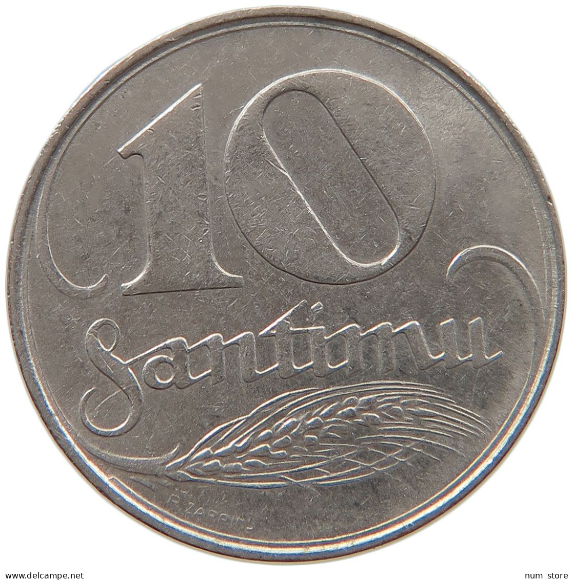 LATVIA 10 SANTIMU 1922  #s022 0057 - Letonia