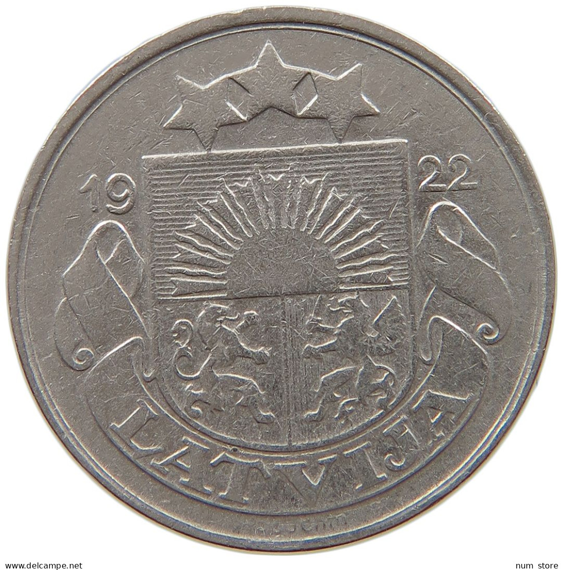 LATVIA 10 SANTIMU 1922  #c066 0007 - Letonia