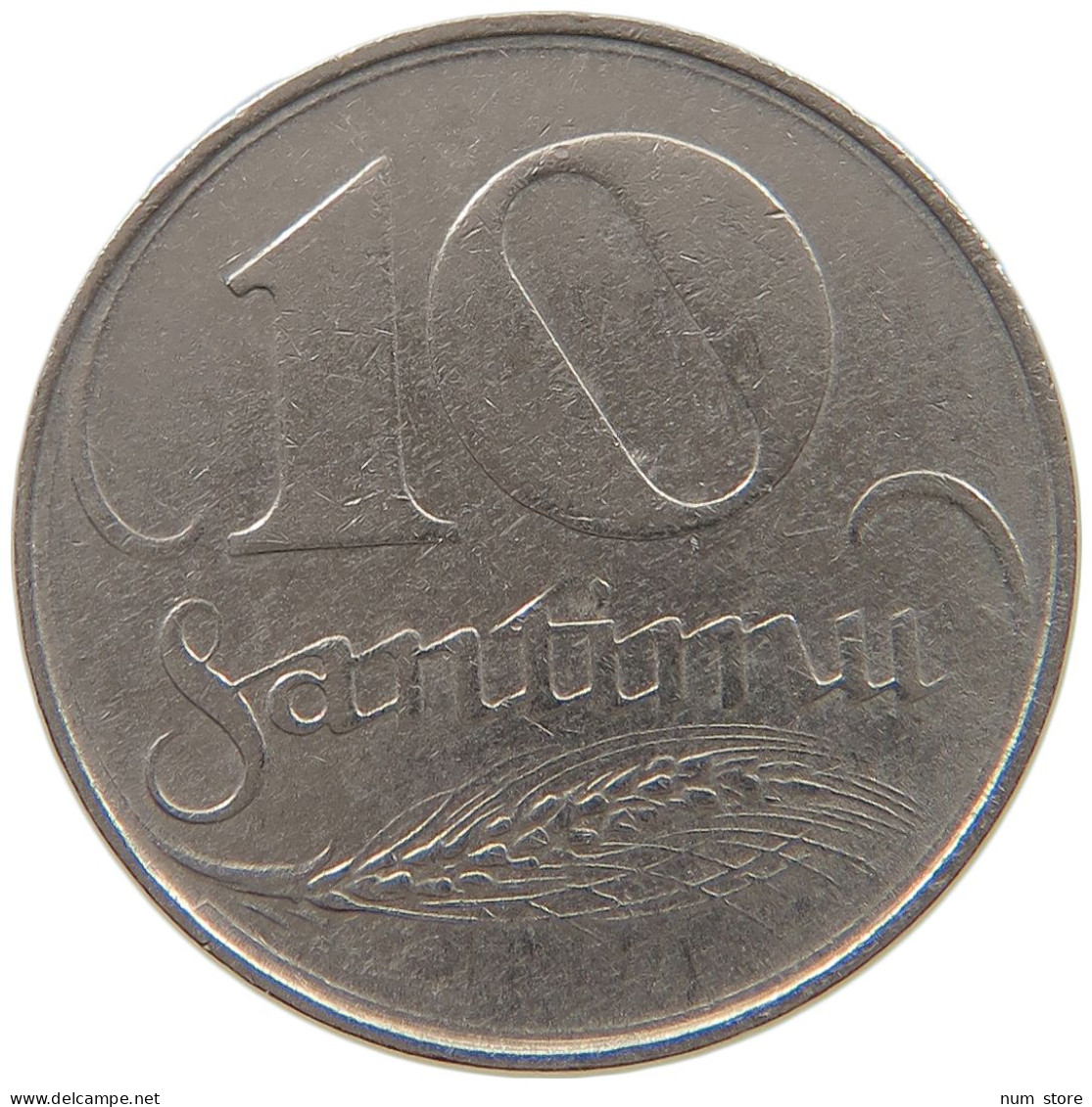 LATVIA 10 SANTIMU 1922  #a080 0551 - Letonia