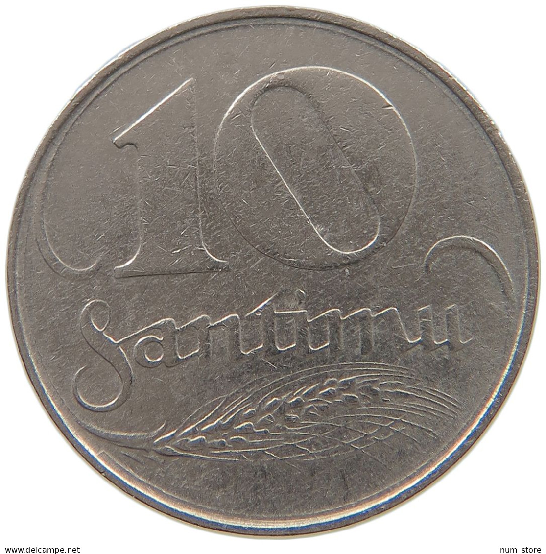 LATVIA 10 SANTIMU 1922  #a080 0551 - Lettonie