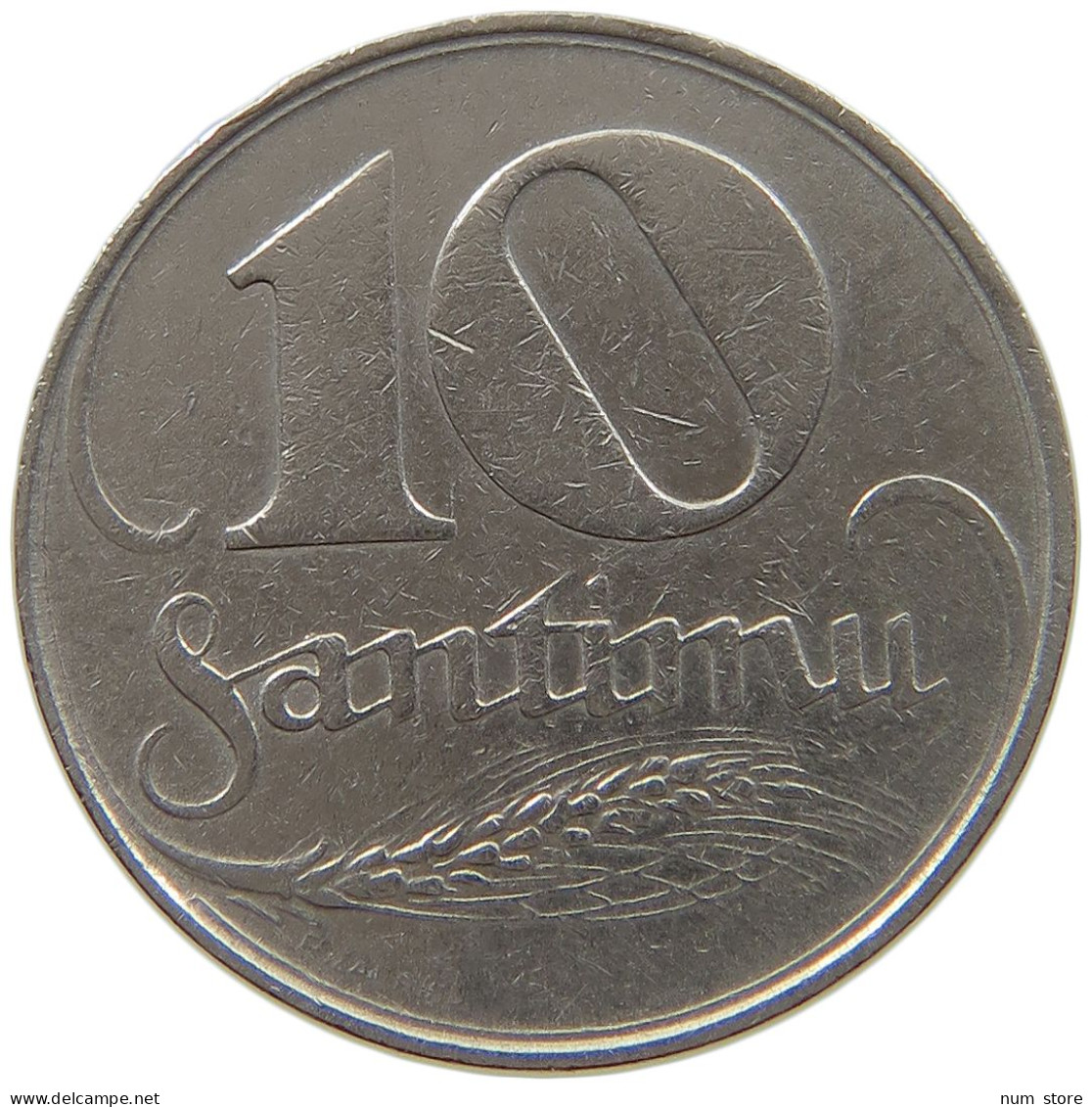 LATVIA 10 SANTIMU 1922  #a089 0449 - Lettonie