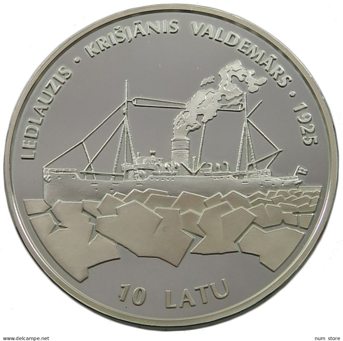 LATVIA 10 LATU 1998 ICEBREAKER #w032 0051 - Lettonie