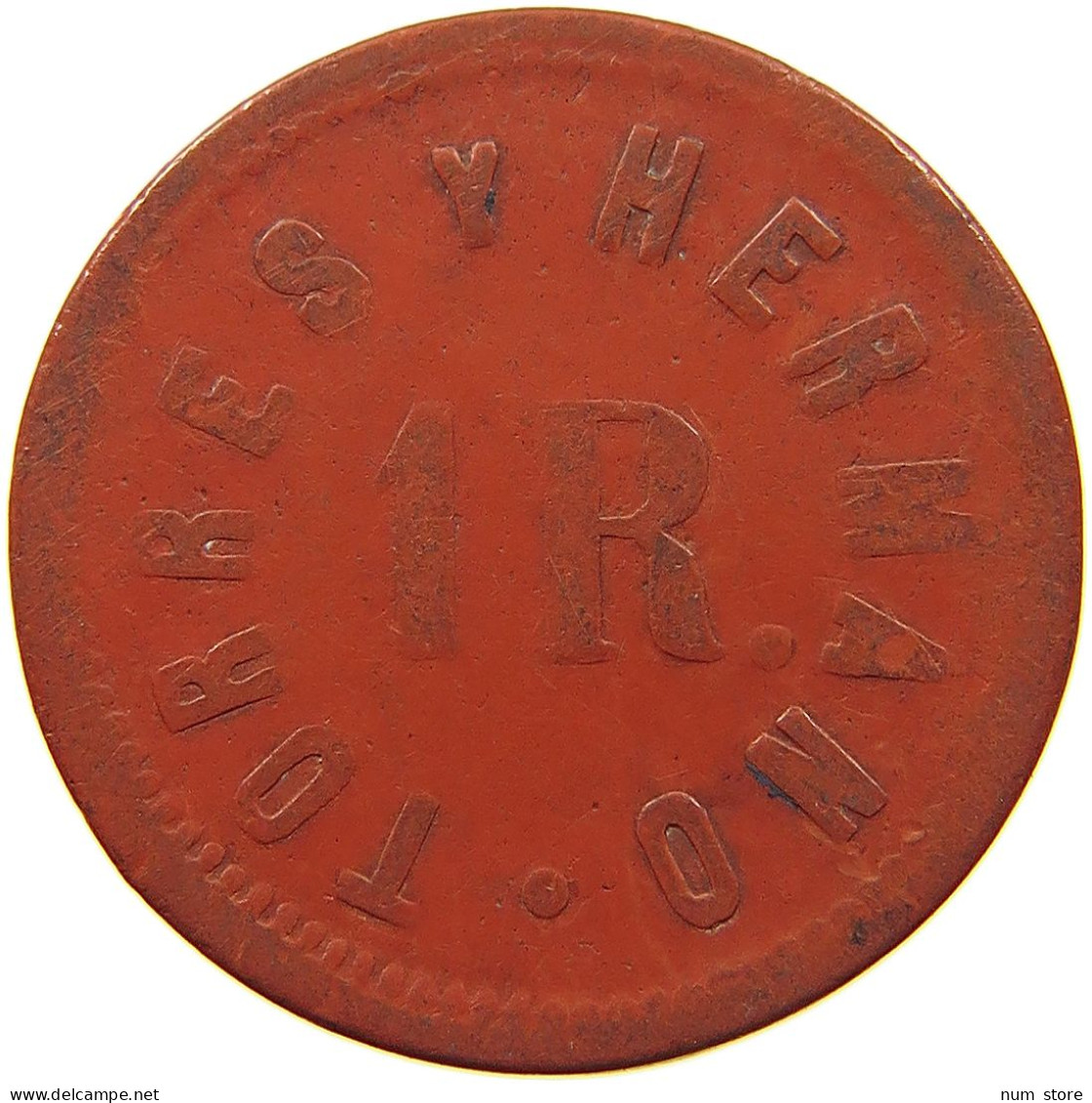 LATIN AMERICA 10 CENTAVOS 1889 LATIN AMERICA SANTA CRUZ 10 CENTAVOS 1889 COCHABAMBA #t108 0191 - Other - America