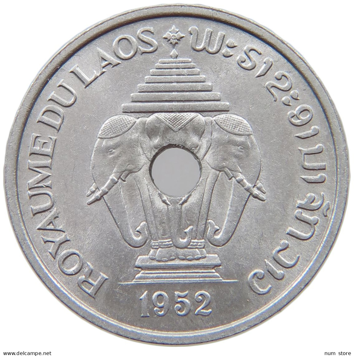 LAOS 20 CENTS 1952  #a022 0149 - Laos