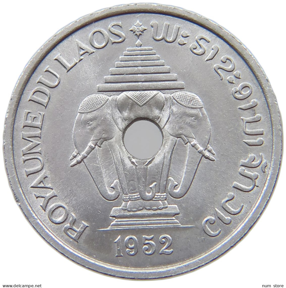 LAOS 20 CENTS 1952  #a022 0151 - Laos