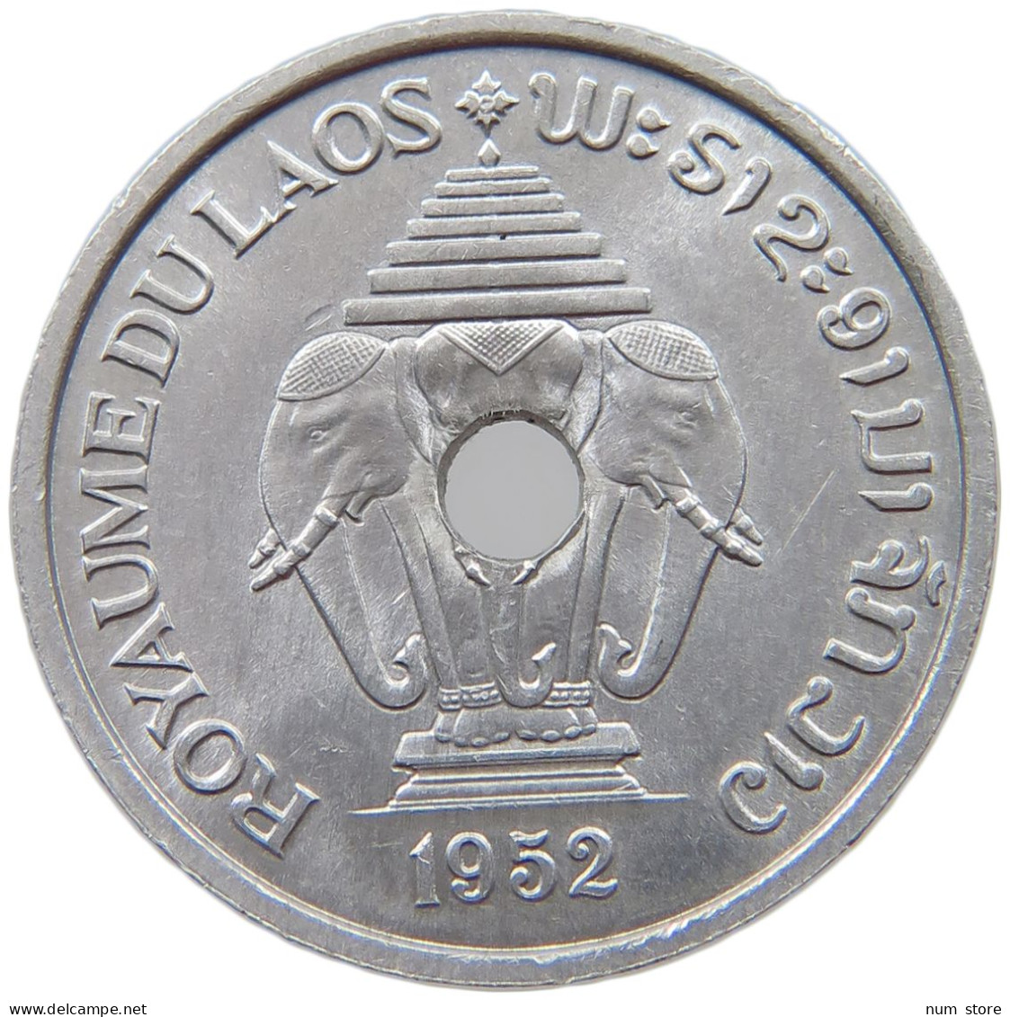 LAOS 20 CENTS 1952  #a022 0147 - Laos