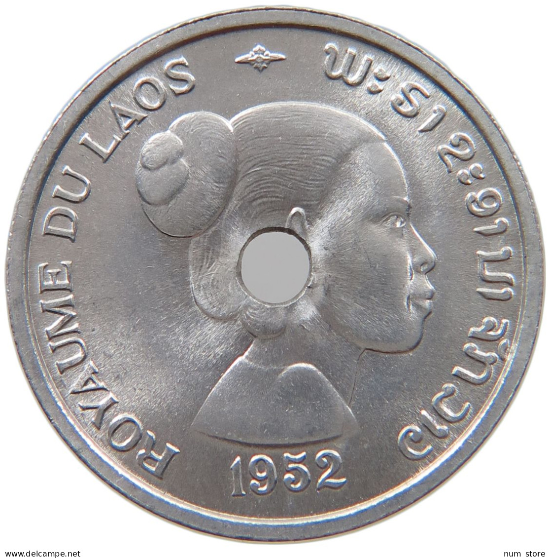 LAOS 10 CENTS 1952  #s018 0135 - Laos
