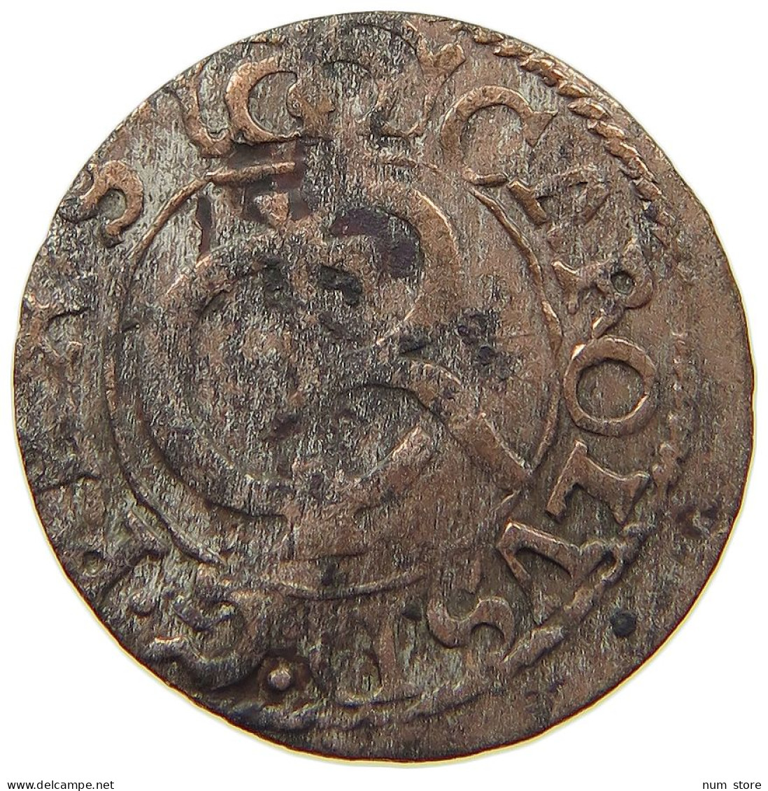 LIVONIA SCHILLING SOLIDUS 1661 Karl XI. (1660-1697) #a045 0527 - Lituanie