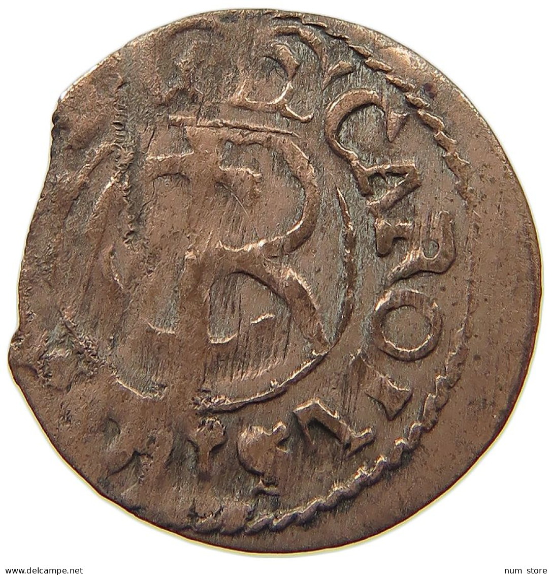 LIVONIA SCHILLING SOLIDUS 1663 Karl XI. (1660-1697) #a045 0519 - Lituanie