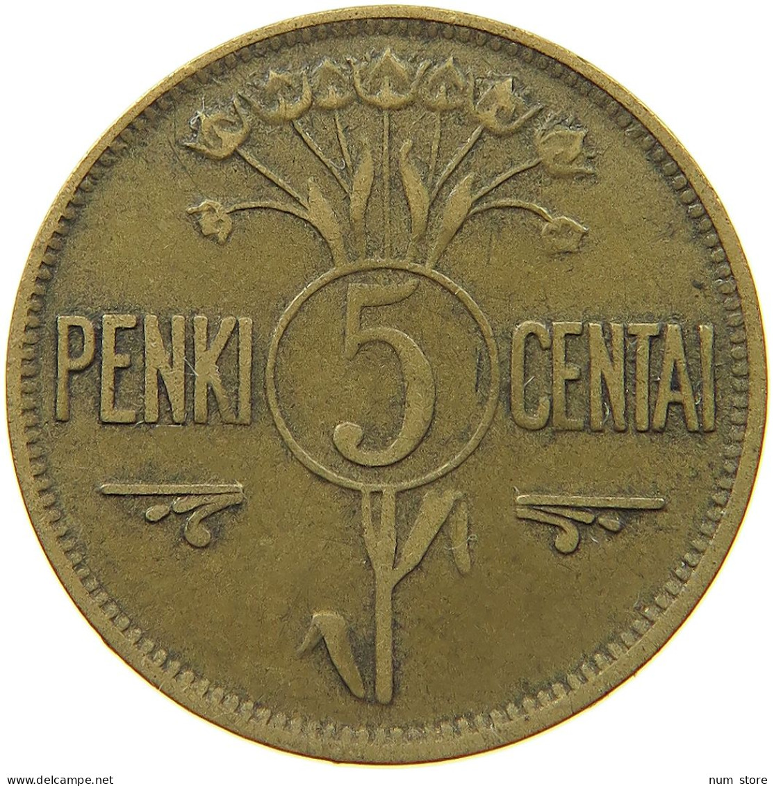 LITHUANIA 5 CENTAI 1925  #s073 0809 - Litauen