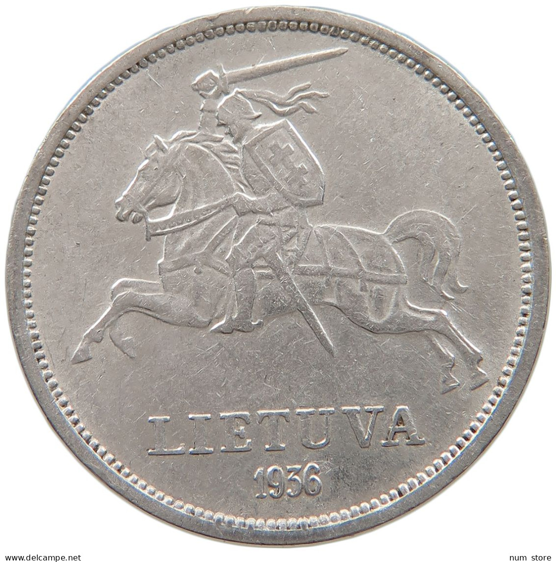 LITHUANIA 5 LITAI 1936  #t143 0449 - Lithuania