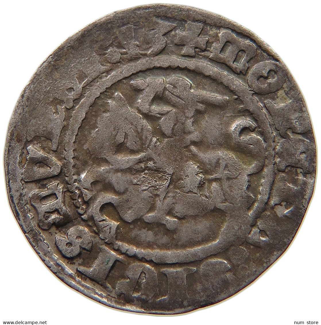 LITHUANIA 1/2 GROSCHEN 1513 SIGISMUND I. 1/2 GROSCHEN 1513 VILNIUS #t107 0399 - Litauen