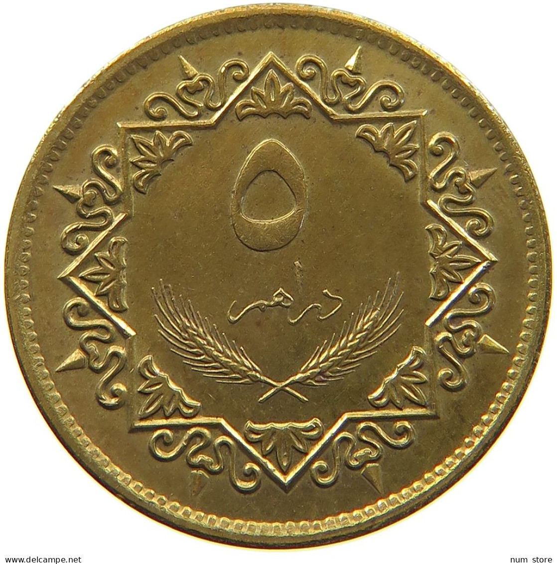 LIBYA 5 DIRHAMS 1979  #a050 0265 - Libia