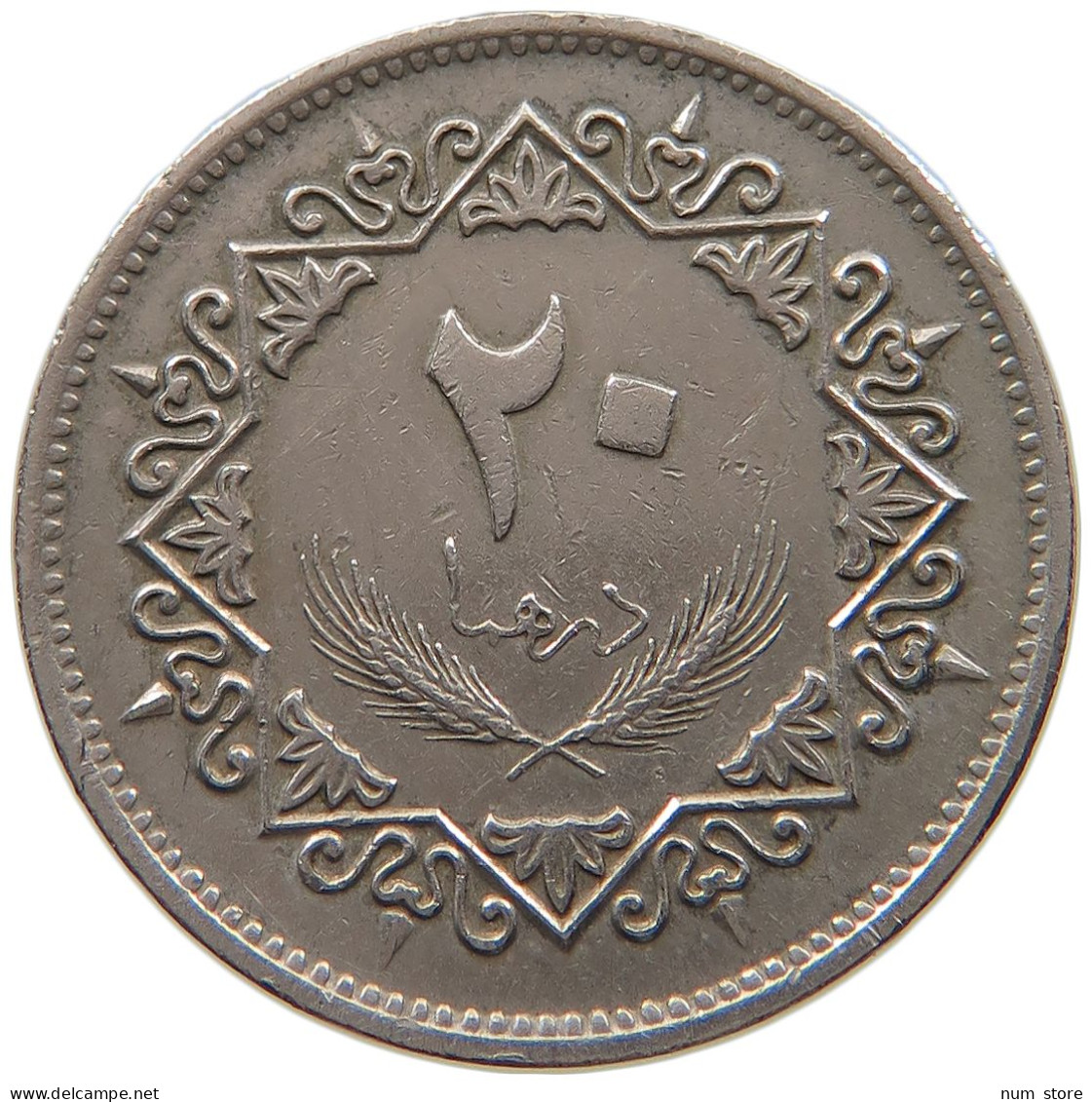 LIBYA 20 DIRHAMS 1975  #a050 0003 - Libyen