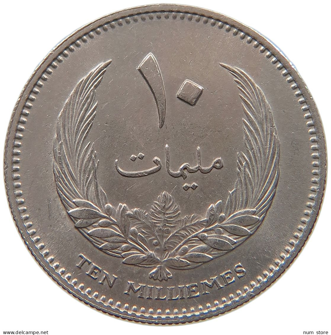 LIBYA 10 MILLIEMES 1965  #a050 0127 - Libië