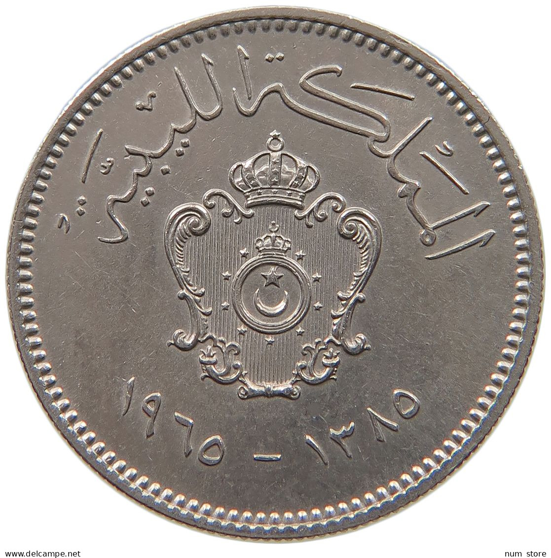 LIBYA 10 MILLIEMES 1965  #a050 0127 - Libye