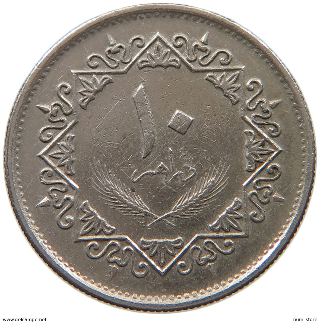 LIBYA 10 DIRHAMS 1975  #a050 0143 - Libya